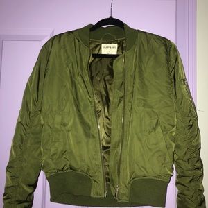 Army Green Bomber Jacket